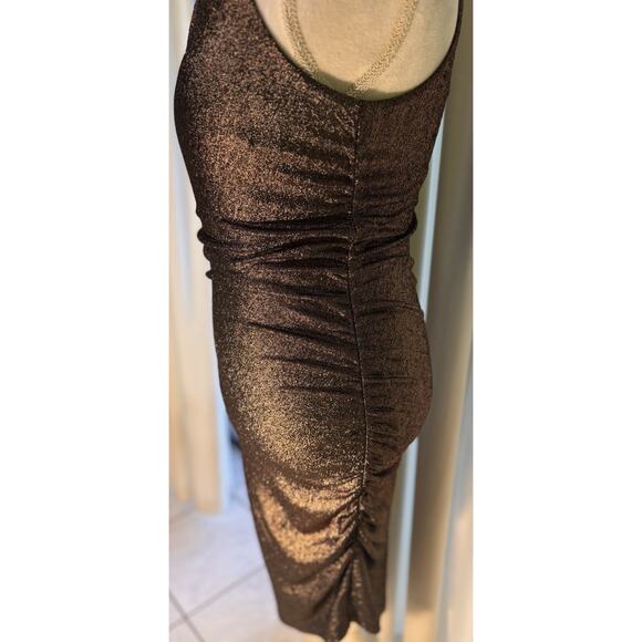 Jewel Badgley Mishka Dress Bodycon Metallic Party Baddie Vegas Mob Wife Y2k - Picture 4 of 6